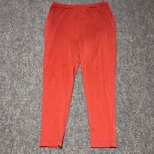 Forenza Women's Red Knit Jogger Pants Size Large Casual Elastic Waist